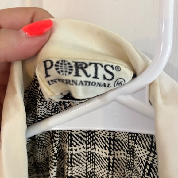 vintage Ports gingham blouse SOOO CUTE * button missing - Picture 5 of 7